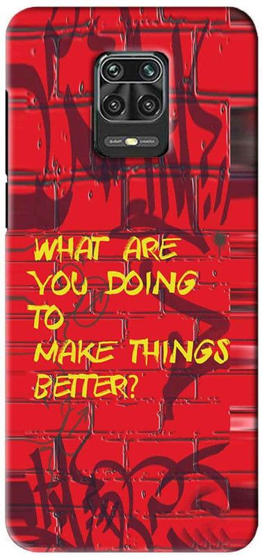 NDCOM Back Cover for Redmi Note 9 Pro Max Motivational Quote Printed  (Multicolor, Hard Case, Pack of: 1)