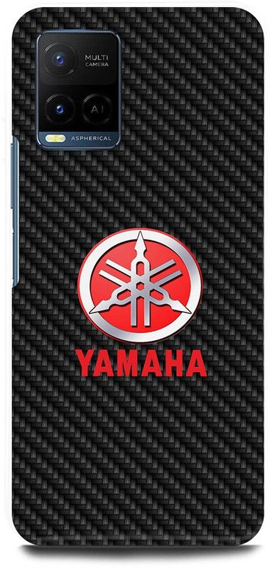 DIKRO Back Cover for Vivo Y21T, V2135, YAMAHA, LOGO, SIGN, EMBLEM  (Black, Hard Case)