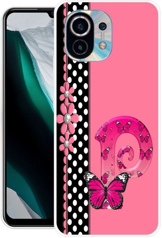 MUSKAY Back Cover for Mi 11 Lite, Mi 11 Lite 5G  (Black, Pink, Grip Case, Silicon, Pack of: 1)