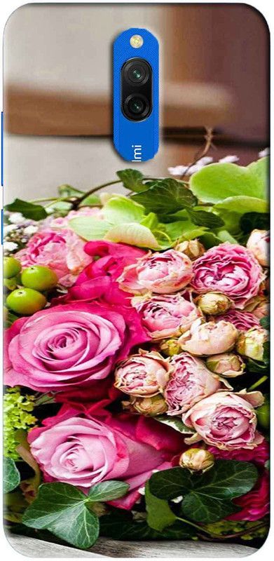 NDCOM Back Cover for Redmi 8A Dual Garden Roses Printed  (Multicolor, Hard Case, Pack of: 1)
