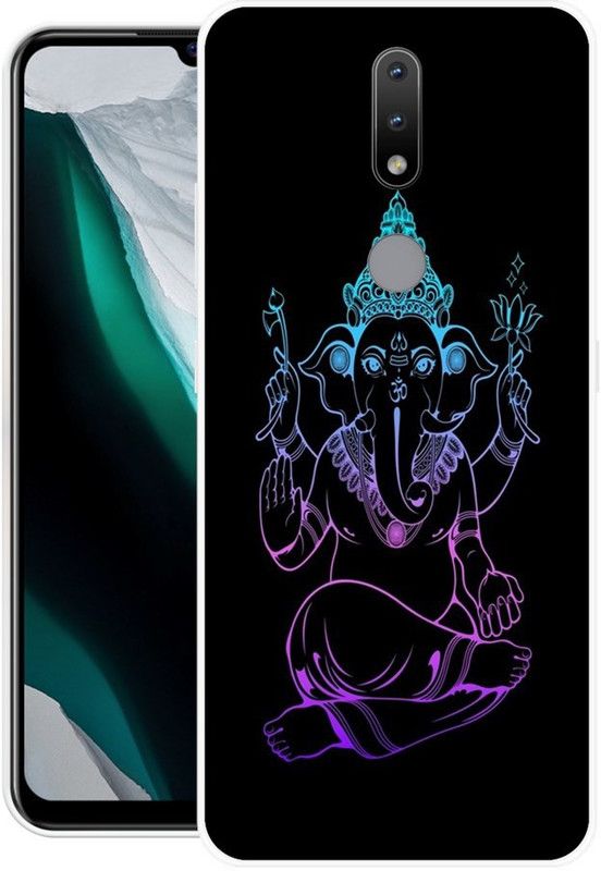 Vaultart Back Cover for Nokia 2.4  (Black, Dual Protection, Silicon, Pack of: 1)