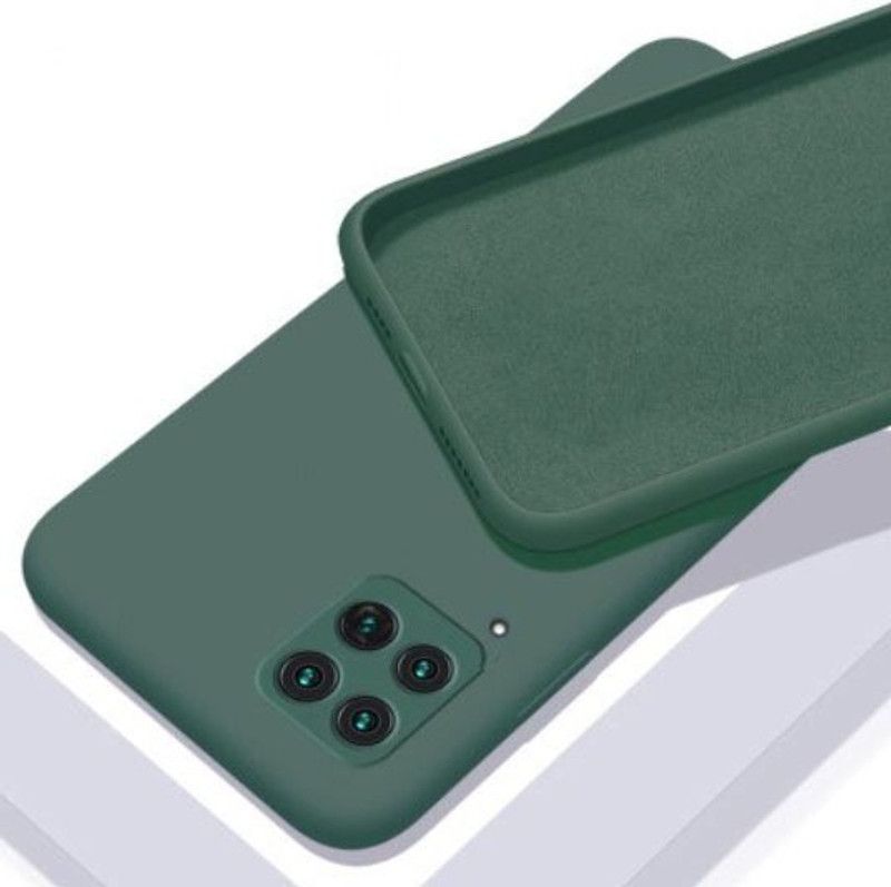 RiverForest Back Cover for Samsung F62  (Green, Dual Protection, Silicon, Pack of: 1)