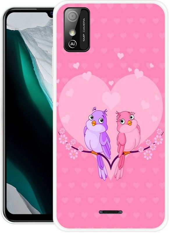 SHIVKUDI Back Cover for Lava Z21  (Multicolor, Grip Case, Silicon)