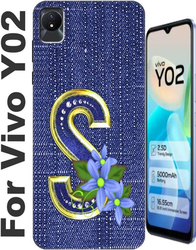 RDcon Back Cover for Vivo Y02 2728  (Blue, Shock Proof, Silicon, Pack of: 1)