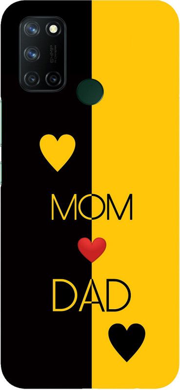 TRUEMAGNET Back Cover for Realme 7i / Realme C17  (Black, Yellow, Hard Case)
