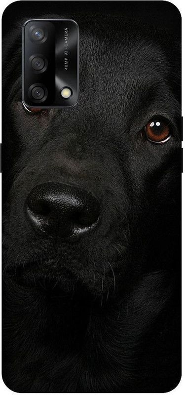 SAVETREE Back Cover for Oppo F19, CPH2219, Oppo F19s, CPH2223, Black Dog  (Multicolor, 3D Case, Pack of: 1)