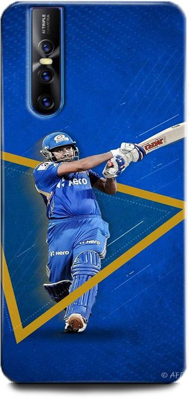 Afterglow Back Cover for Vivo V15 Pro ROHIT SHARMA, BCCI,CRICKETER, INDIAN KHILADI, IPL, MI, T20  (Multicolor, Shock Proof, Pack of: 1)