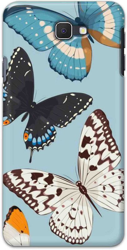 NDCOM Back Cover for Samsung Galaxy J7 Prime Butterflys Printed  (Multicolor, Hard Case, Pack of: 1)