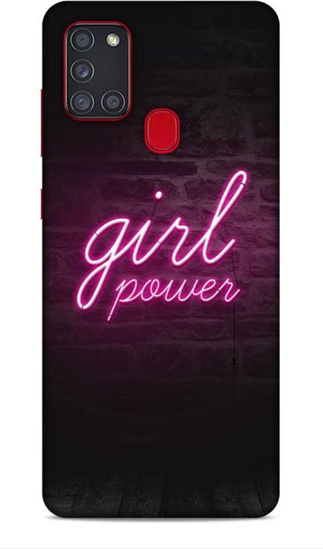 Printabulous Back Cover for Samsung Galaxy A21s  (Black, Pink, Waterproof)