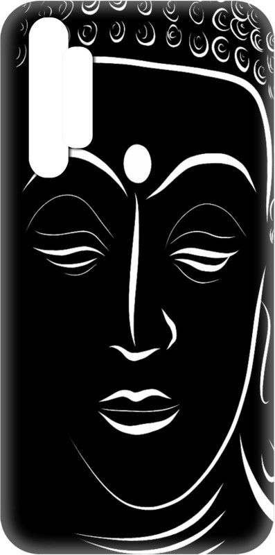 Smutty Back Cover for Realme XT, RMX1921 - Monk Budha Print  (Black, White, Hard Case)