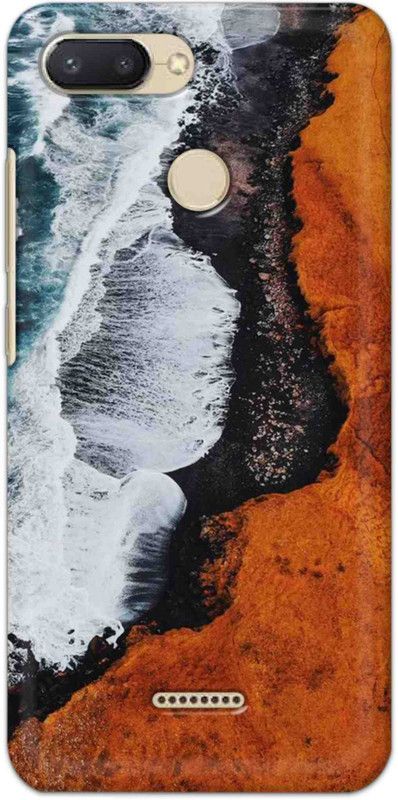 NDCOM Back Cover for Redmi 6 Ocean Beach Wave Printed  (Multicolor, Hard Case, Pack of: 1)