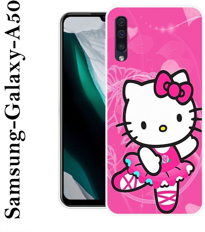 SHIVKUDI Back Cover for Samsung Galaxy A50, Samsung Galaxy A50s  (Pink, White, Grip Case, Silicon)