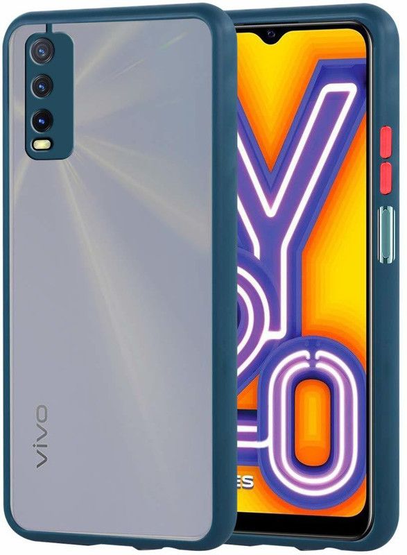 OffersOnly Back Cover for Vivo Y20A Camera Protection  (Green, Camera Bump Protector, Pack of: 1)