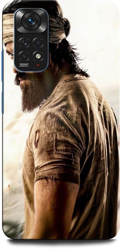 GRAFIQE Back Cover for Redmi Note 11 YASH, KGF, ROCKING STAR, TAMIL HERO, TELUGU STAR  (Multicolor, Shock Proof, Pack of: 1)