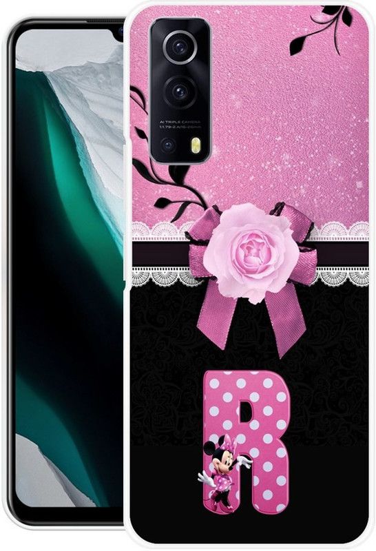 INDIALAND Back Cover for IQOO Z3 5G  (Black, Pink, Grip Case, Silicon)
