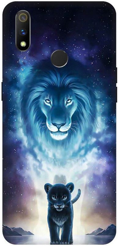 URCHIN Back Cover for Realme 3 Lion, King, Animal, Lion King, Beast  (Multicolor, Shock Proof, Pack of: 1)