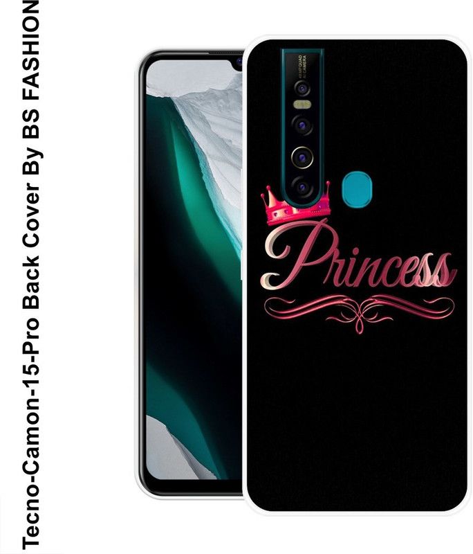 SHYAMSHREE Back Cover for Tecno Camon 15 Pro  (Black, Silicon)