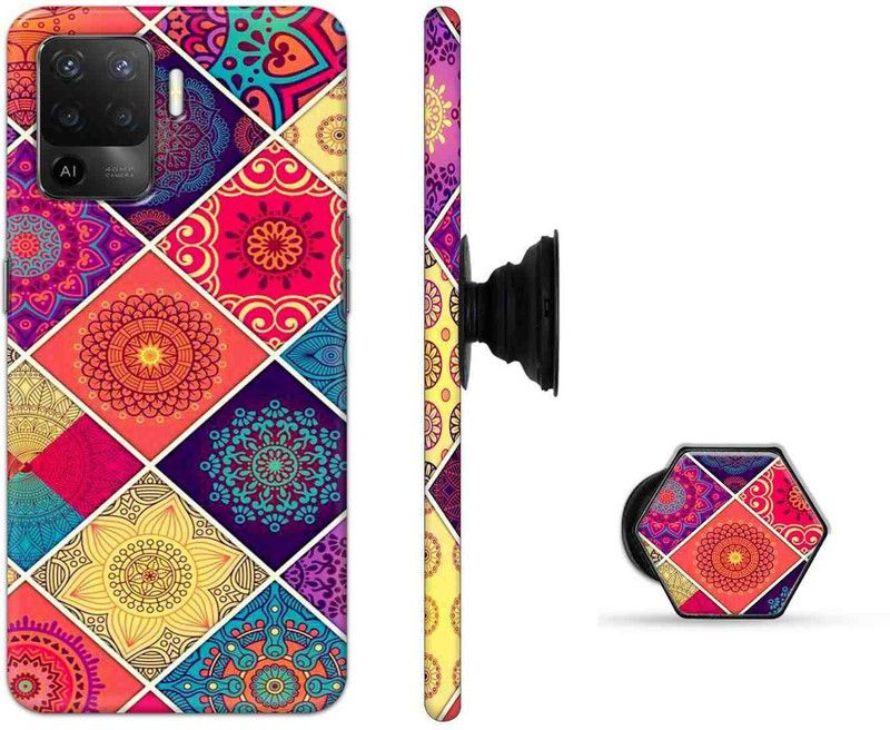 PRINTLABS Back Cover for Oppo F19 Pro  (Multicolor, Cases with Holder, Pack of: 1)