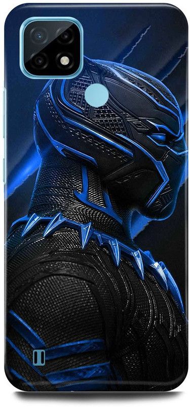 FRONK Back Cover for Realme C21, RMX3201, BLACK, PANTHER, WAKANDA, FOREVER  (Blue, Hard Case, Pack of: 1)