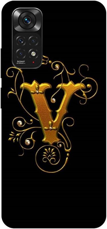 THE NARAYANA COLLECTIONS Back Cover for REDMI NOTE 11s-V,ALPHABET,NAME,LATTER,LOVE  (Multicolor, Hard Case, Pack of: 1)