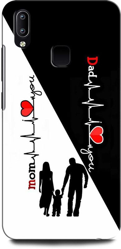 GRAFIQE Back Cover for VIVO Y93 MOTHER, MAA, FATHER, LIFE LINE, I LOVE MY MOM DAD  (Multicolor, Shock Proof, Pack of: 1)