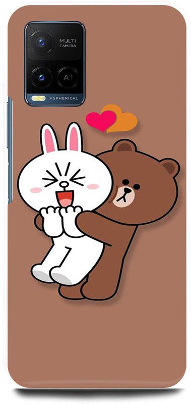 play fast Back Cover for Vivo Y21E TENOR, LOVE, COUPLE  (Brown, Hard Case, Pack of: 1)