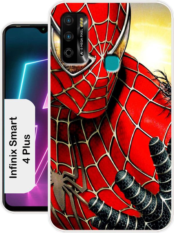 Allit Back Cover for Infinix Smart 4 Plus  (Multicolor, Dual Protection, Silicon, Pack of: 1)