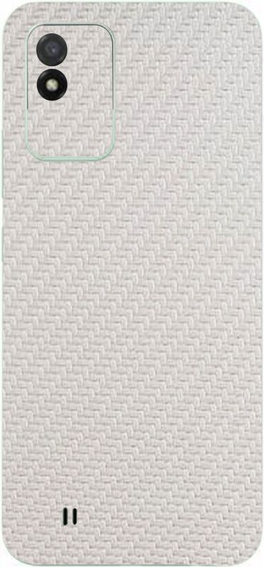 Jeeva Creation Realme Narzo 50i, narzo 50i Mobile Skin  (Ultra Super White Carbon Fiber With High Matte Finish.)