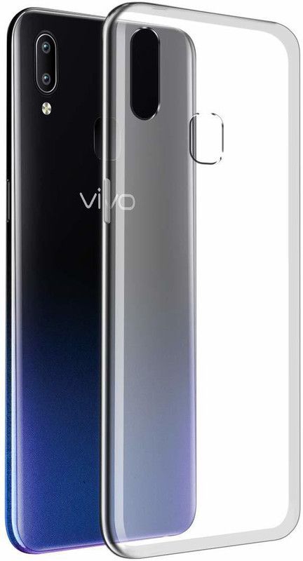 VIBHATSU Back Cover for Vivo Y91, Vivo Y93  (Transparent, Dual Protection, Silicon, Pack of: 1)