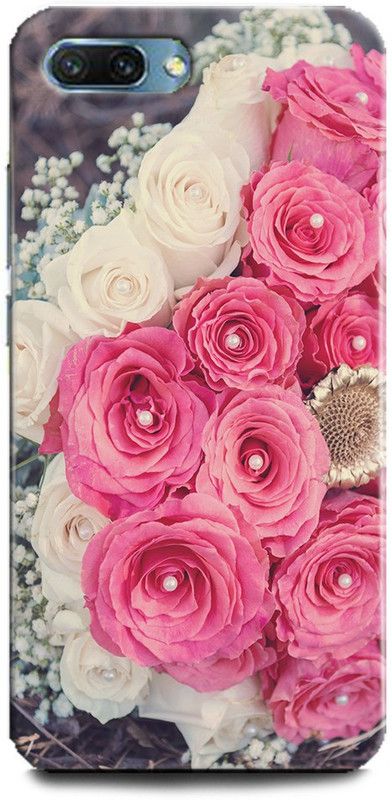 INDICRAFT Back Cover for Honor 10, Rose, Printed  (Multicolor, Shock Proof, Pack of: 1)