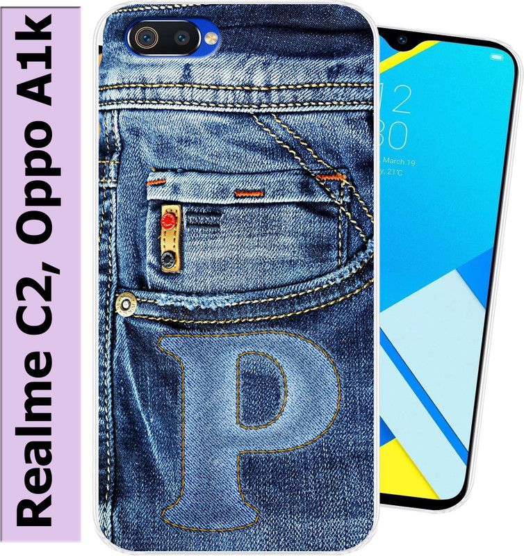 Unitrend Back Cover for Realme C2, Oppo A1k  (Multicolor, Flexible, Silicon, Pack of: 1)