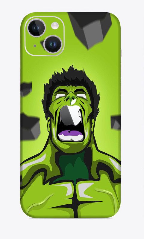 WeCre8 Skin's Apple iPhone 14 Mobile Skin  (Green Hulk Multicolor Mobile Skin With Cleaning Wipe)