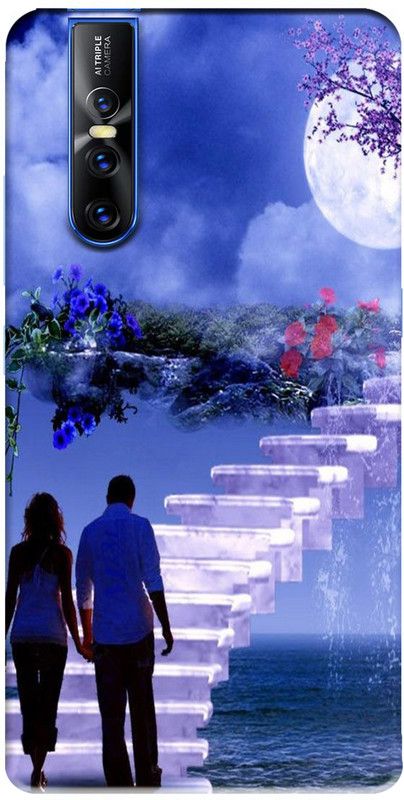 RJ14 (Online) Back Cover for Vivo V15 PRO  (Multicolor, Grip Case, Silicon)