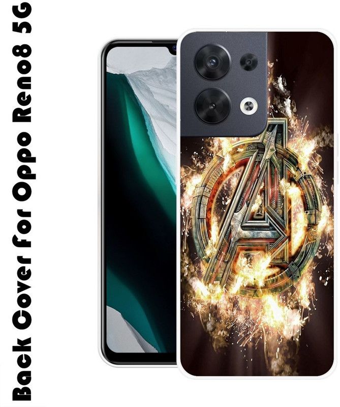 INDIALAND Back Cover for Oppo Reno8 5G  (Brown, Gold, Silicon, Pack of: 1)