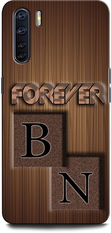 INTELLIZE Back Cover for OPPO F15 BN, B LOVE N, N LOVE B, B LETTER, N LETTER, BN NAME  (Multicolor, Hard Case, Pack of: 1)