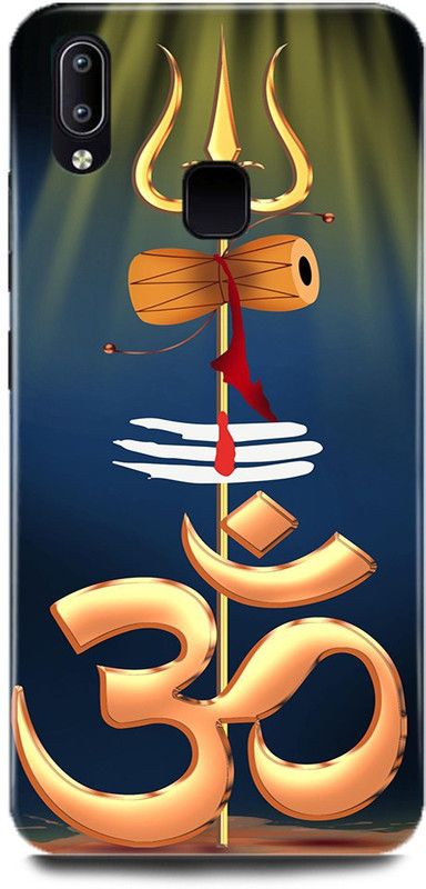 DIKRO Back Cover for Vivo Y95, 1807, OM, SIGN, DAMRU, TRISHOOL, SHIV, SHIVJI  (Multicolor, Hard Case, Pack of: 1)