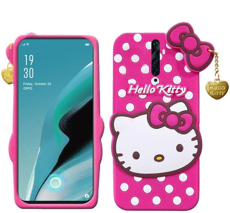 SMARTPOCKET Back Cover for OPPO Reno 2z  (Pink, 3D Case, Pack of: 1)