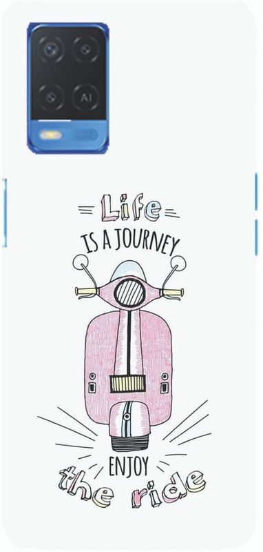 Pop Case Back Cover for Oppo A54  (White, Hard Case)