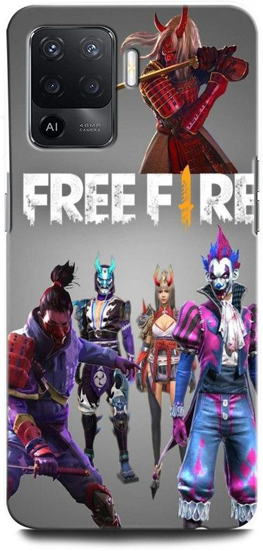 ORBIQE Back Cover for OPPO F19 Pro CPH2285 FREEFIRE, JUEGO, GUN, METAL, FIRE, GAM  (Multicolor, Hard Case, Pack of: 1)