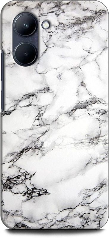 WallCraft Back Cover for Realme C33, RMX3624 MARBLE, BLACK AND WHITE, ABSTRACT, TEXTURE  (Multicolor, Dual Protection, Pack of: 1)