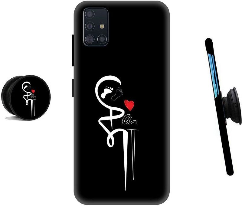 SPBR Back Cover for Samsung Galaxy A71  (Black, Cases with Holder)