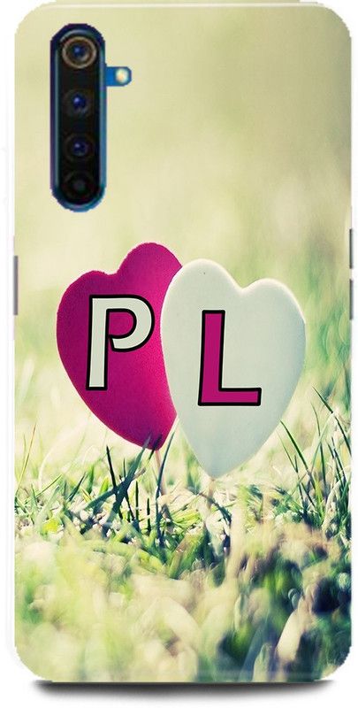 MP ARIES MOBILE COVER Back Cover for Realme 6/RMX2001,P Loves L Name,P Name, L Letter, Alphabet,P Love L NAME  (Multicolor, Hard Case, Pack of: 1)