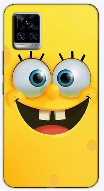 CROKIAN Back Cover for ViVO V20 Pro Yellow smile Back Cover  (Multicolor, Hard Case, Pack of: 1)