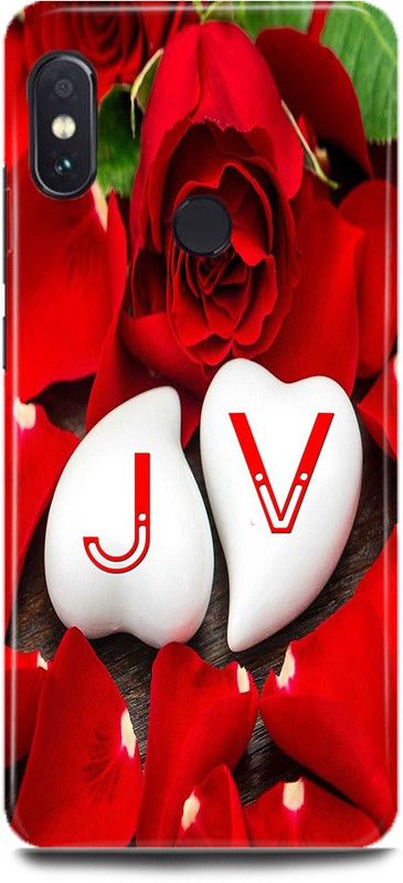 MP ARIES MOBILE COVER Back Cover for Mi A2/MZB6439IN,J Loves V Name,J Name, V Letter, Alphabet,J Love V NAME  (Multicolor, Hard Case, Pack of: 1)