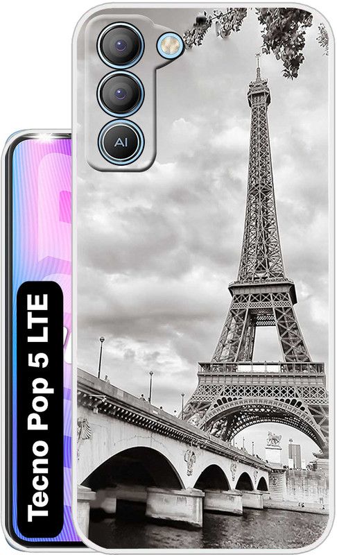 Case Club Back Cover for Tecno Pop 5 LTE  (Grey, Grip Case, Silicon, Pack of: 1)