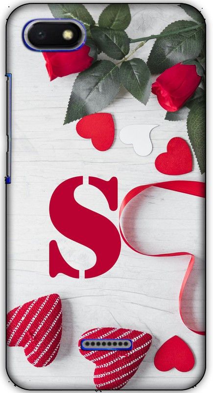 artocus Back Cover for Redmi 6A, Redmi 6A S letter , rose Printed Back Cover  (Multicolor, Hard Case, Pack of: 1)