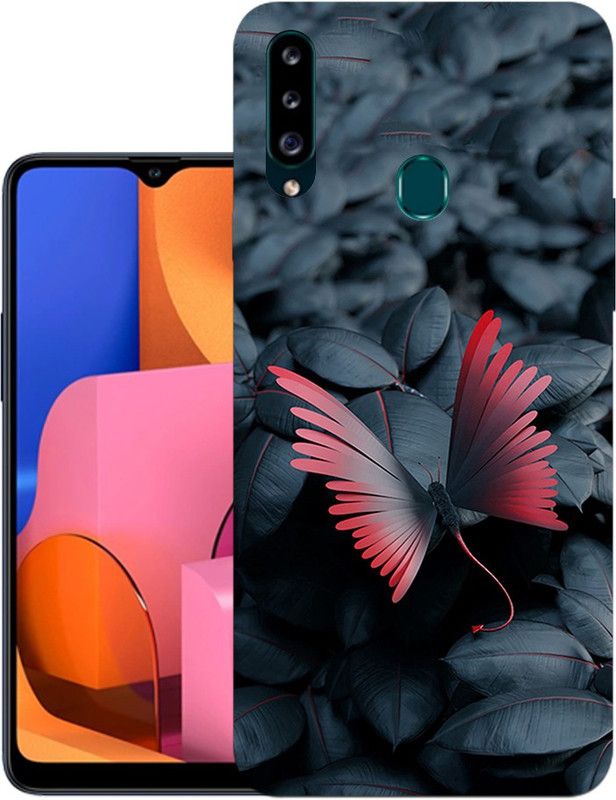 kridha Back Cover for Samsung A20s back cover | Samsung SM-A207F back cover | SM-A207F | Design_132  (Multicolor, Flexible, Silicon, Pack of: 1)