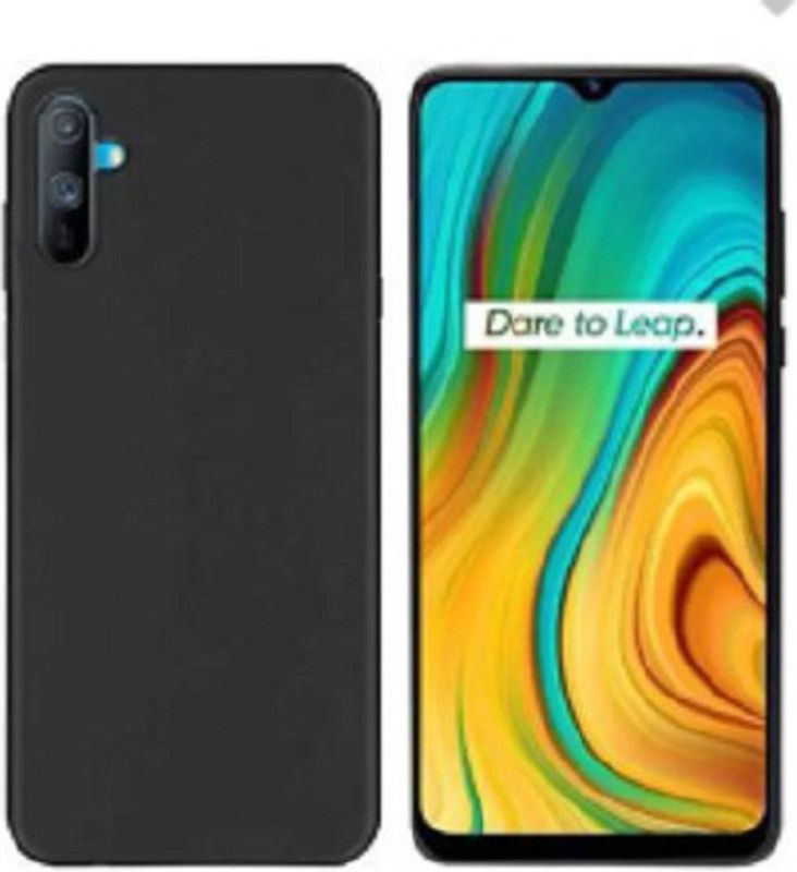 SRAVZ CASE Back Cover for Realme C3  (Black, Flexible, Pack of: 1)
