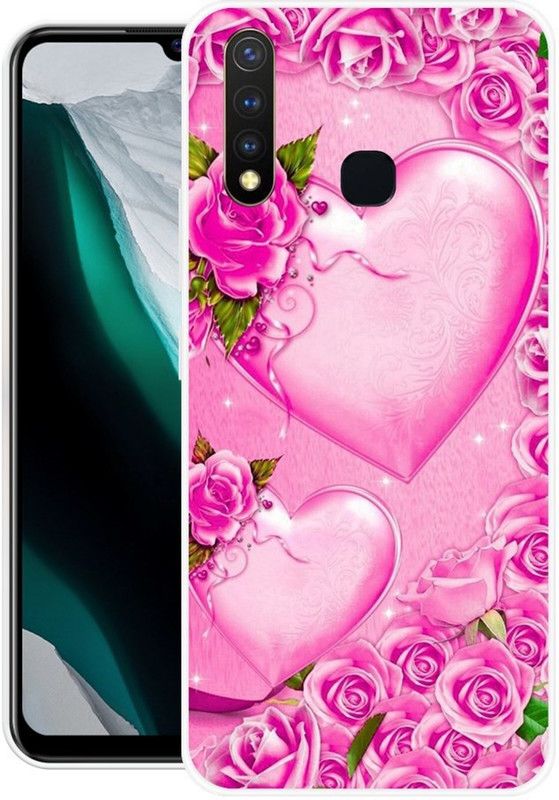 ROCKPRINT Back Cover for Vivo Y19, Vivo U20  (Multicolor, Grip Case, Silicon, Pack of: 1)