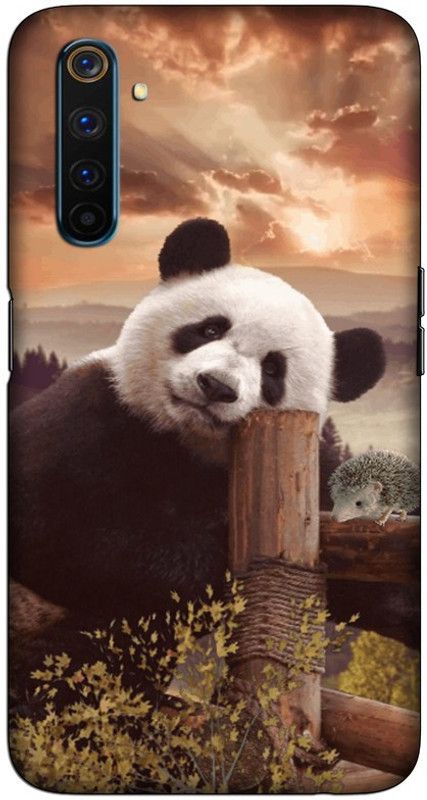 CROKIAN Back Cover for Realme 6 Pro panda Back Cover  (Multicolor, Hard Case, Pack of: 1)